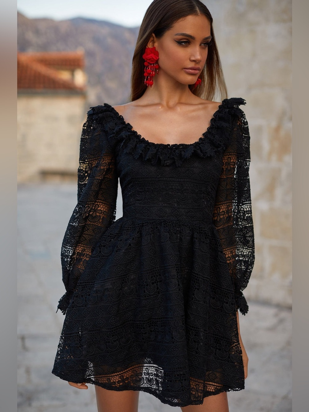 Alamour The Label Sierra Black Mini Dress